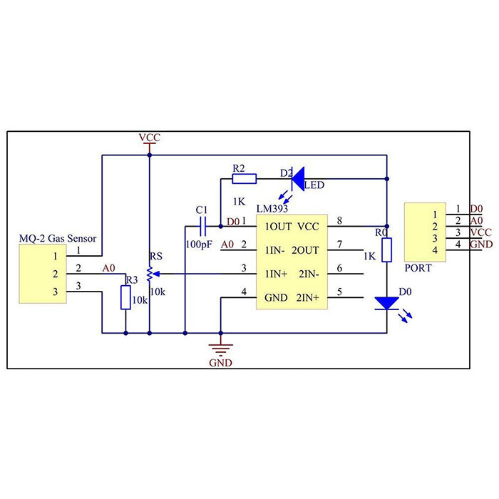 MQ-2 Gas Sensor Module - SunFounder