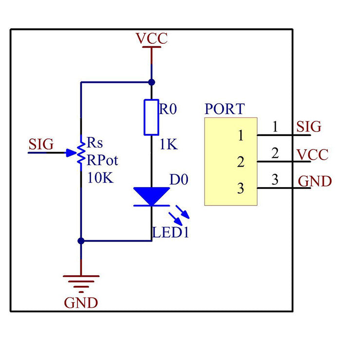 SunFounder Potentiometer Module for Arduino and Raspberry Pi - SunFounder