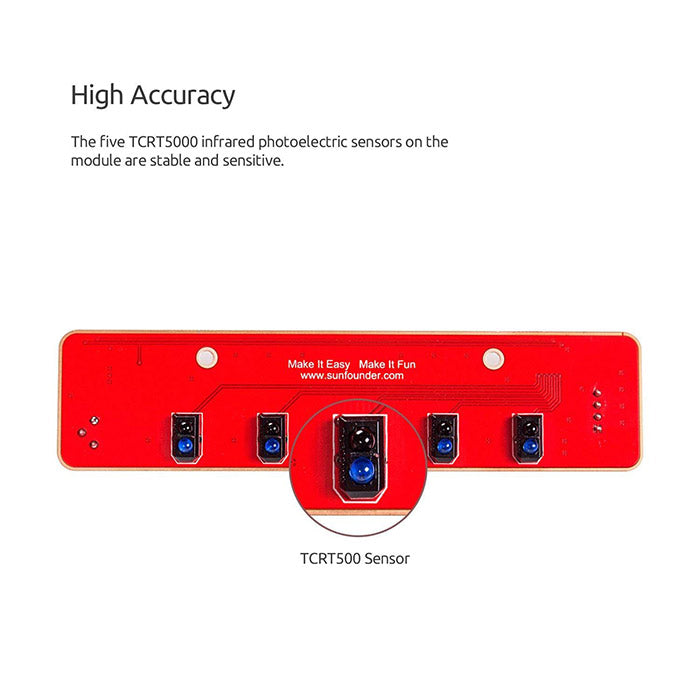 SunFounder I2C 5-Channel Line Follower Module