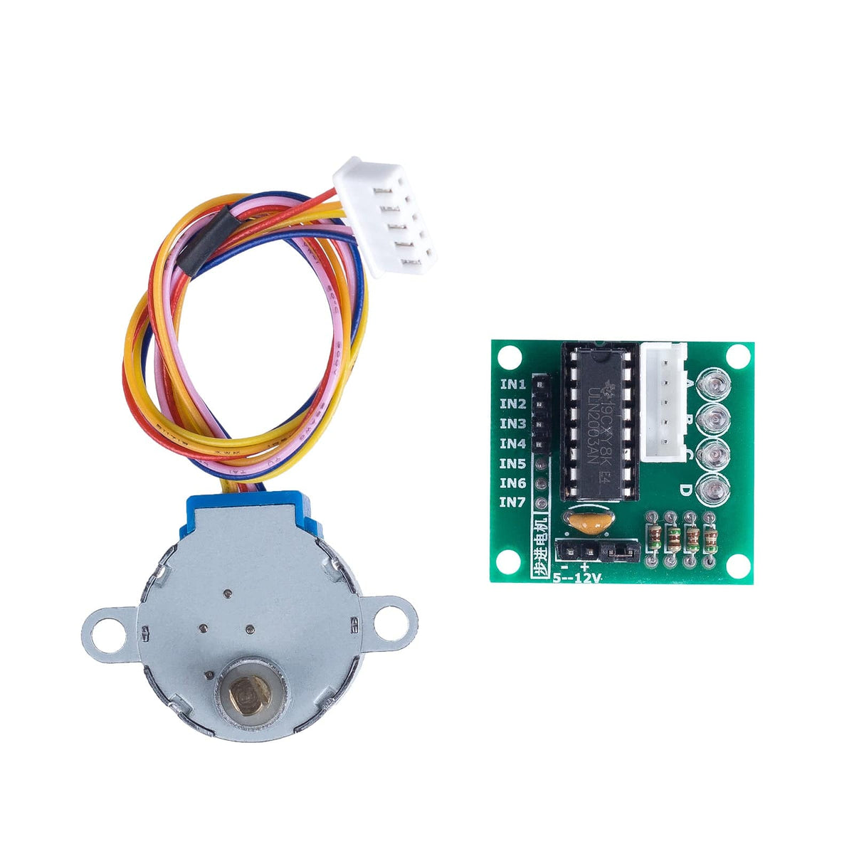 Longruner 5x Stepper Motor Kit - 28BYJ-48 5V Motors With ULN2003 Driver Boards For Arduino