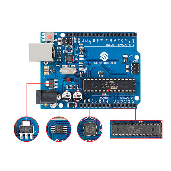 Arduino Uno R3 Development Board - Control Voltage