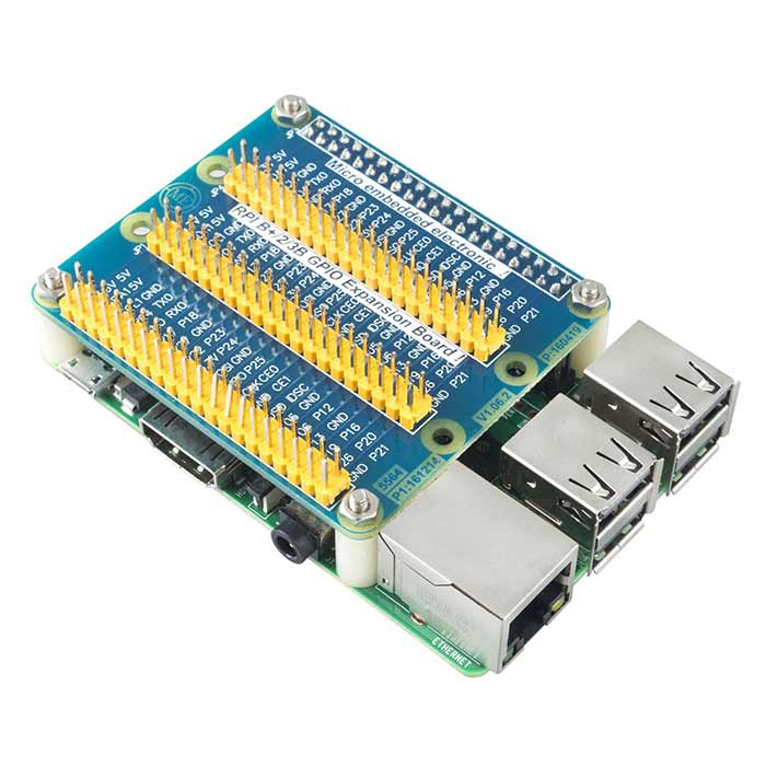 Triple GPIO Multiplexing Expansion Board for Raspberry Pi