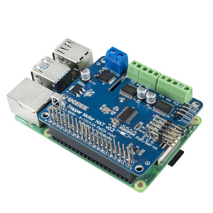 Stepper Motor Servo Robot Expansion Board for Raspberry Pi - SunFounder