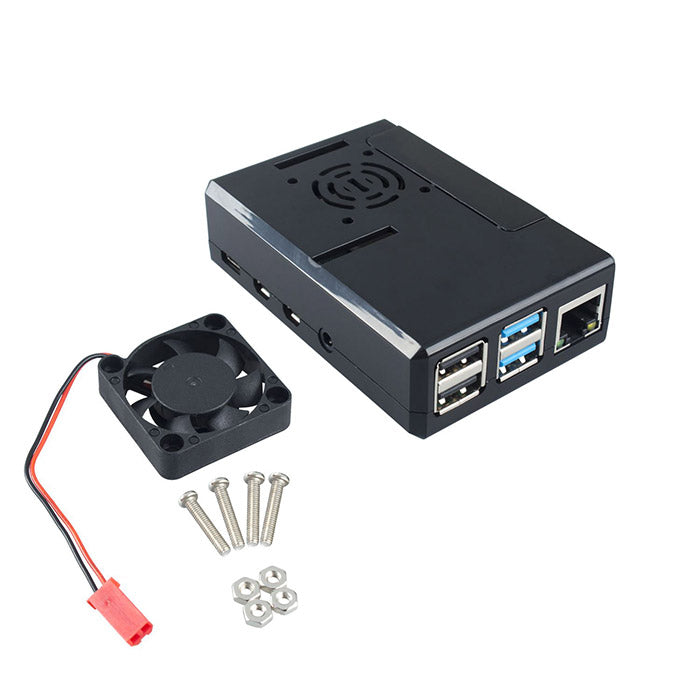 Case with Cooling Fan for Raspberry Pi 4B