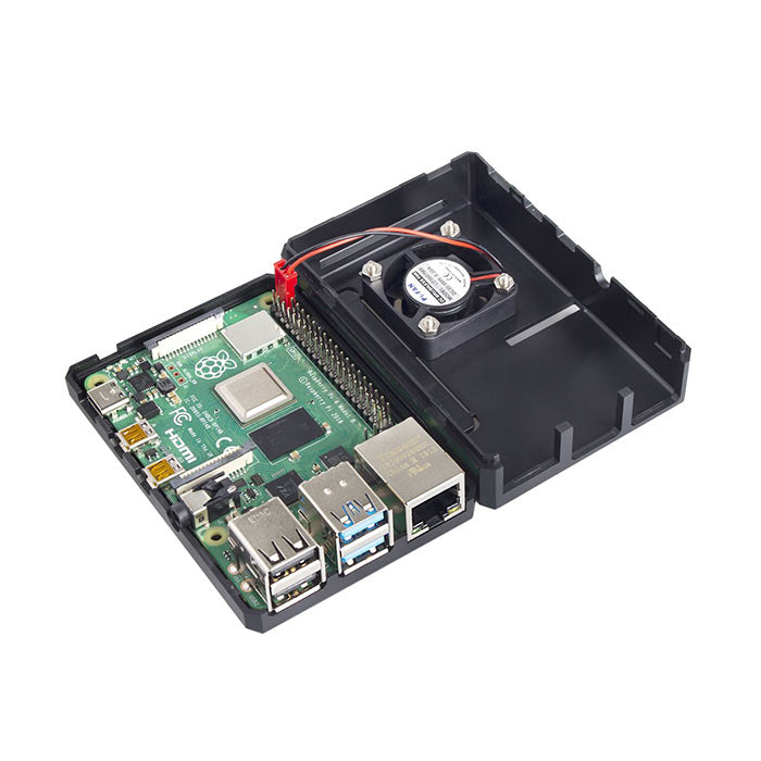 Case with Cooling Fan for Raspberry Pi 4B | SunFounder