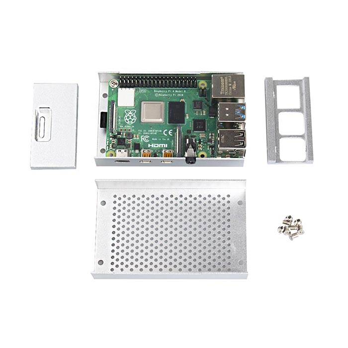 Aluminium Case With Cooling Fan for Raspberry Pi 4B - SunFounder