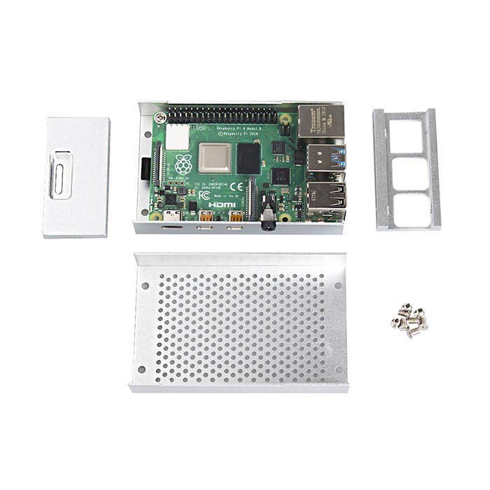 Aluminium Case With Cooling Fan for Raspberry Pi 4B