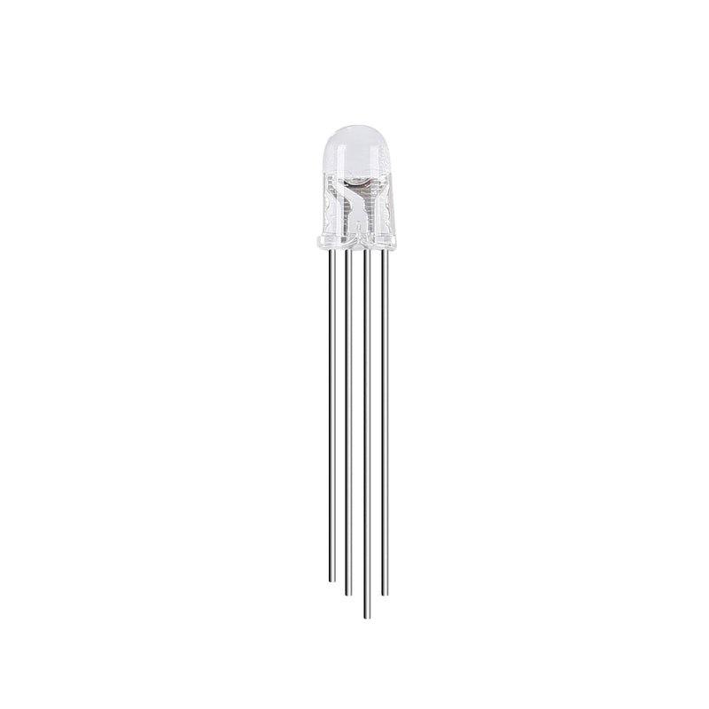 100pcs 5mm 4 pin RGB Common Cathode LED - SunFounder