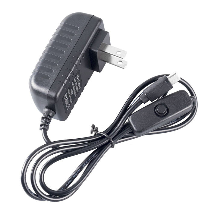Power Supply with On/Off Switch for Raspberry Pi 4 - SunFounder