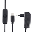 Power Supply with On/Off Switch for Raspberry Pi 4 - SunFounder