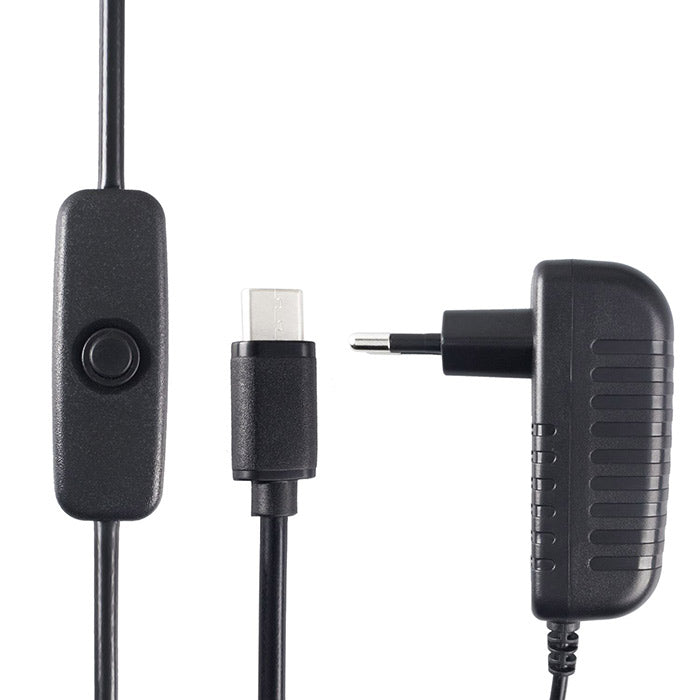 Power Supply with On/Off Switch for Raspberry Pi 4 | SunFounder