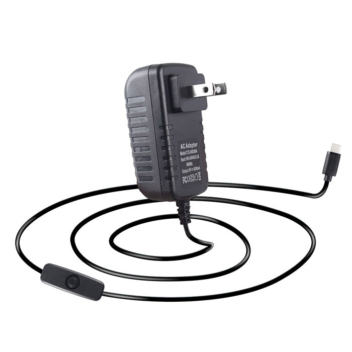 Power Supply with On/Off Switch for Raspberry Pi 4 | SunFounder