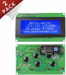 2004 20x4 LCD Module IIC I2C Interface Adapter Blue Backlight for Arduino R3 Raspberry MEGA2560 (2 Pack) - SunFounder