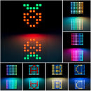 8x8 64 Pixels RGB Dot Matrix LED Panel Individually Addressable for Raspberry Pi I2C Control 24 bit color Programmable - SunFounder