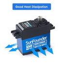 High Torque 330 Servo .17/330 @7.4V, Coreless Motor, Waterproof, Metal Gear(Ball Bearing) Digital Servo - SunFounder