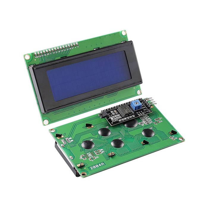 Módulo LCD 2004 (20x4) Con Interfaz I2C - 5V, Compatible Con Arduino, Raspberry Pi, ESP32 Display Datos IoT Sensores