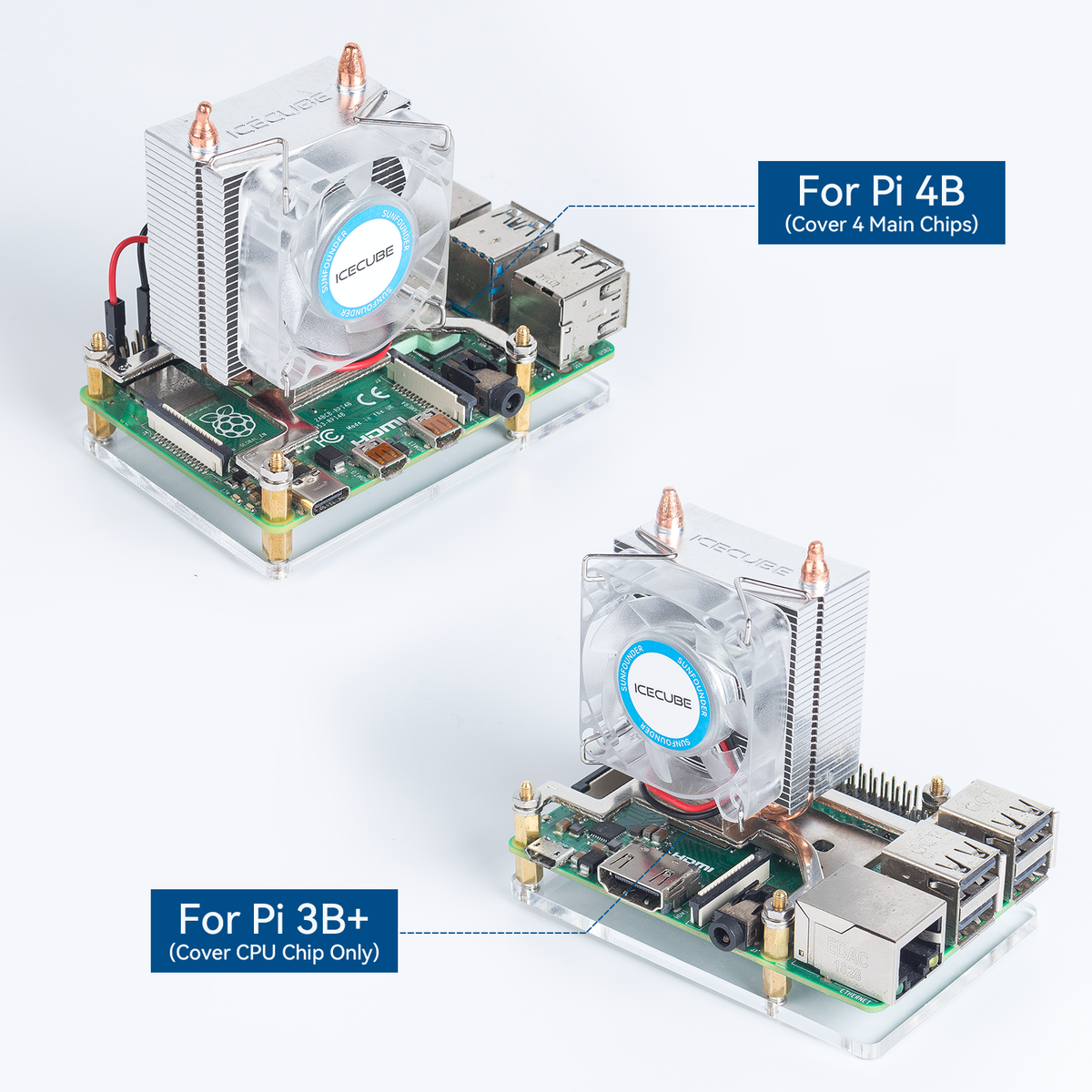 Raspberry Pi Ice Tower Cooler for Raspberry Pi 4 /3B+ | SunFounder