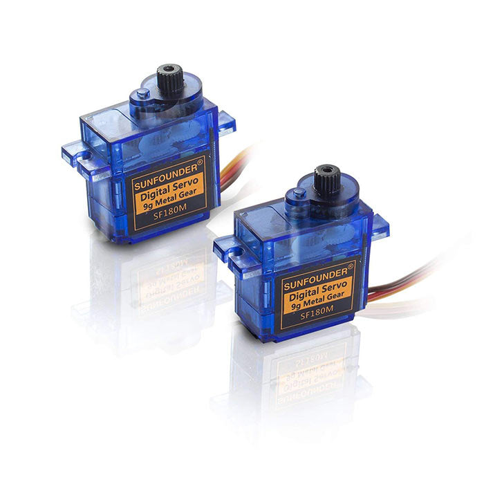 SunFounder 9g Metal SF180M Digital Semi-metal Micro Servo (2 pack)