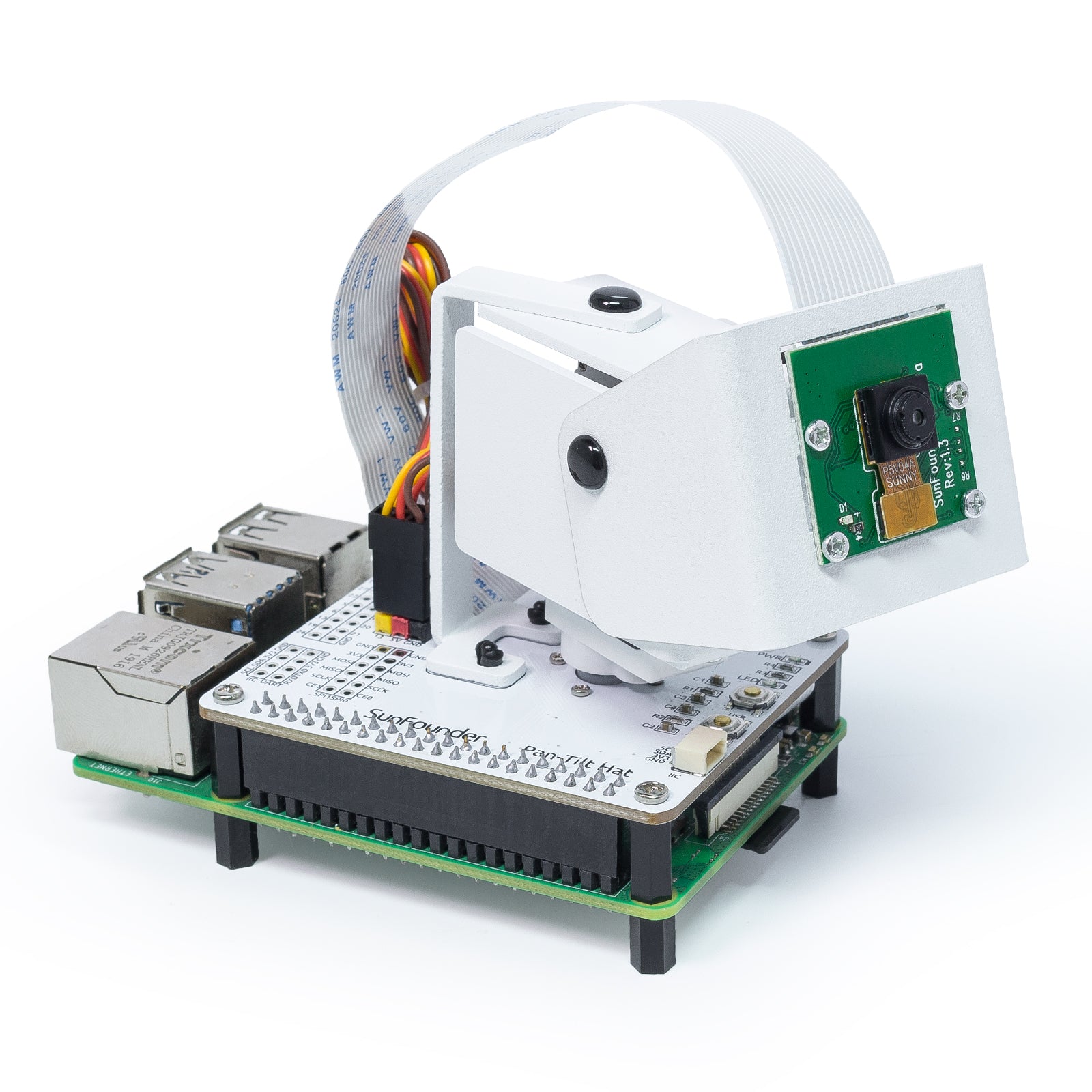 SunFounder Raspberry Pi Pan-Tilt Hat Camera Kit | SunFounder