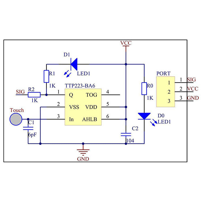 Touch Switch Sensor Module for Arduino and Raspberry Pi | SunFounder