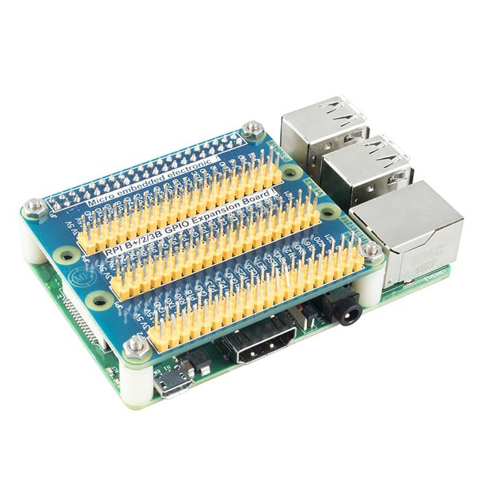 Triple GPIO Multiplexing Expansion Board for Raspberry Pi 5/4/3B+/3B