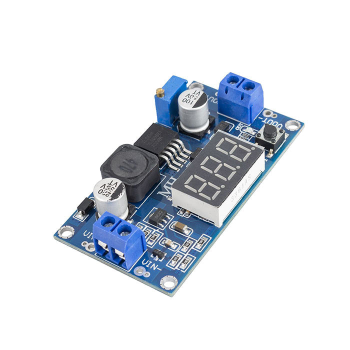 XL6009 DC-DC Adjustable Boost Module Voltmeter Display with Adjustable ...