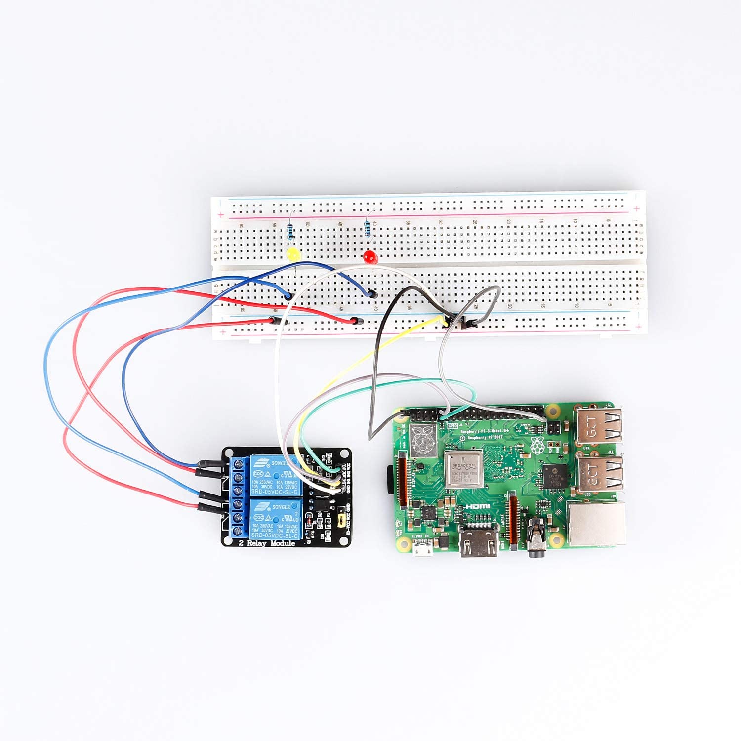 2 Channel DC 5V Relay Module-Low Level Trigger | SunFounder