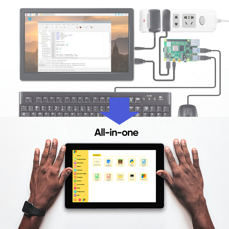 RasPad 3.0 - an All-in-One Portable Raspberry Pi Tablet to Learn